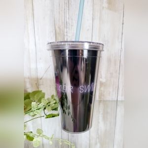 Taylor Swift 1989 World tour tumbler with straw.